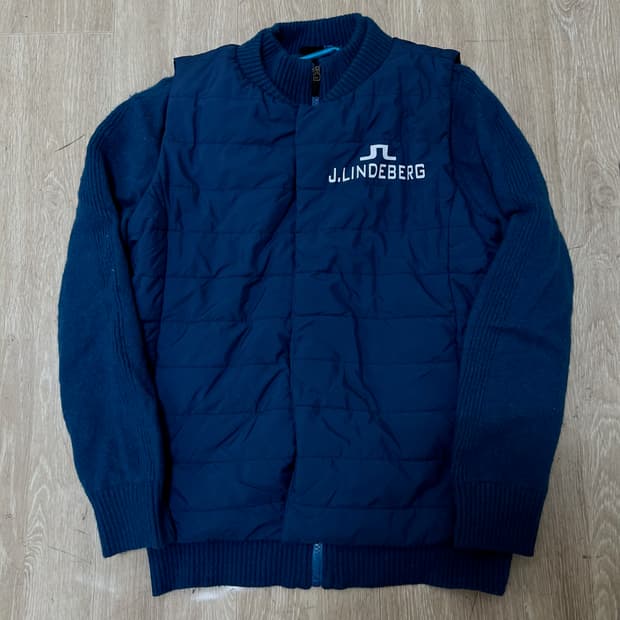 제이린드버그 여성 골프웨어 스윙 니트 경량패딩 점퍼 XS/85 