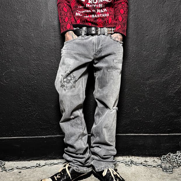 Vintage Grunge Rock Custom Pants