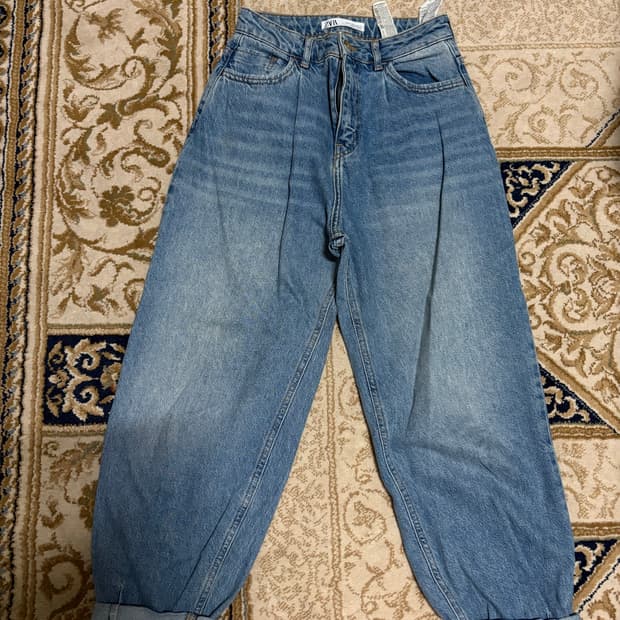 자라 Zara 배기팬츠 데님 청바지