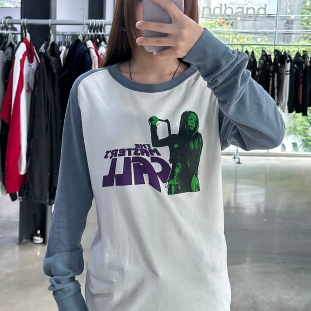 히스테릭글래머 래글런 롱슬리브긴팔티셔츠