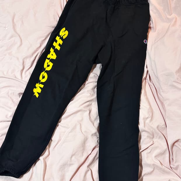 챔피온 리버스위브 레터링 스웻팬츠