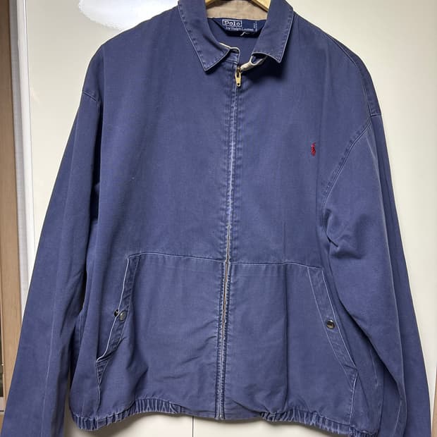 폴로 랄프로렌 네이비 코튼 자켓