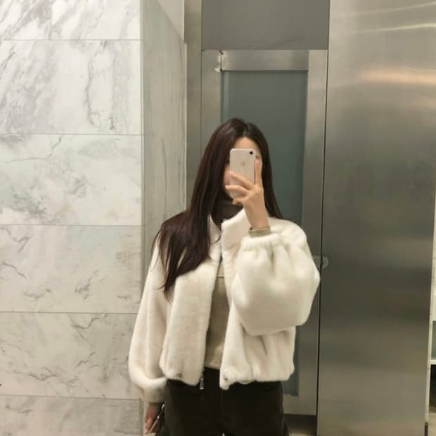 (새상품)비코튼 블란 퍼자켓