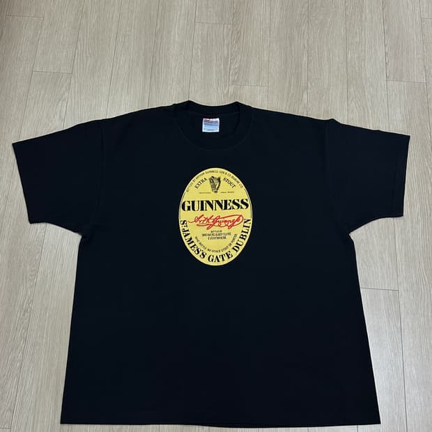 90s Hanes 50/50 기네스 티셔츠 (XL)