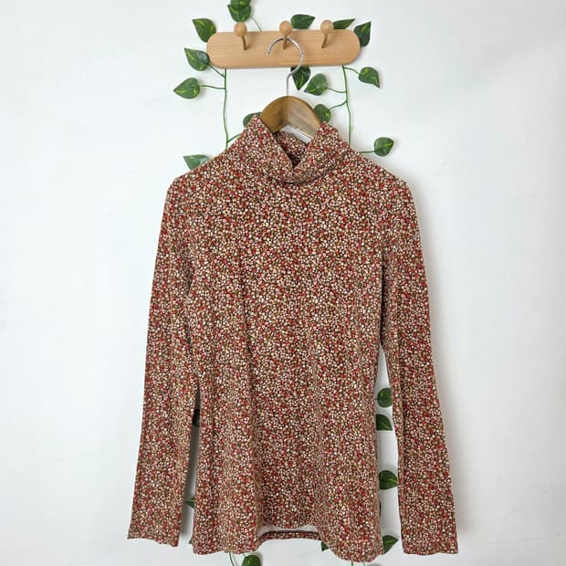 잔꽃 목폴라 슬리브