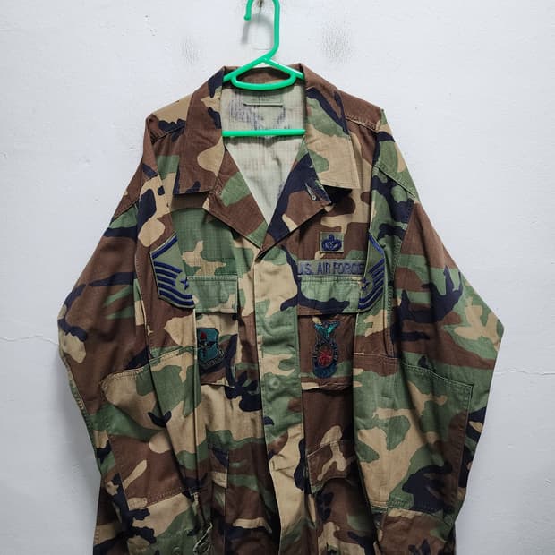 (빅사이즈) 미군 AIRFORCE 공군 우드랜드 전투복 