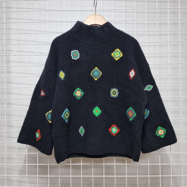 (택포) 겐조 에이치앤엠 콜라보 니트 (블랙)