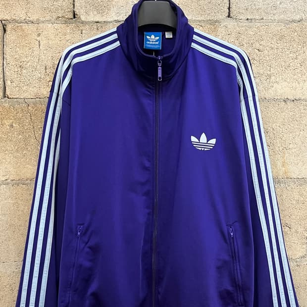 아디다스 퍼플 파이어버드 트랙 탑 져지