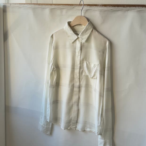 [Mila Owen] rayon stripe shirt