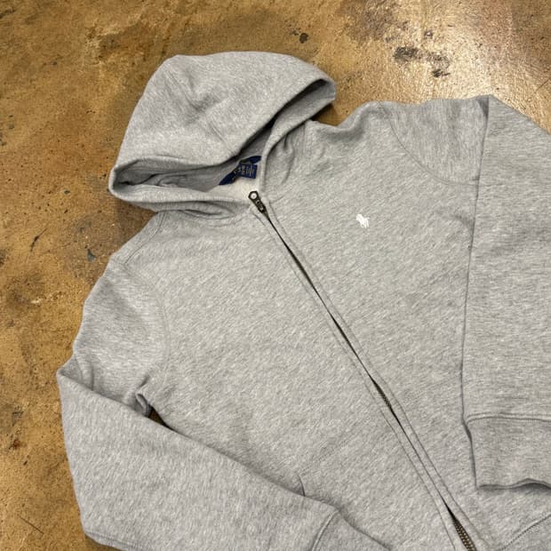 폴로 랄프로렌 그레이 후드집업