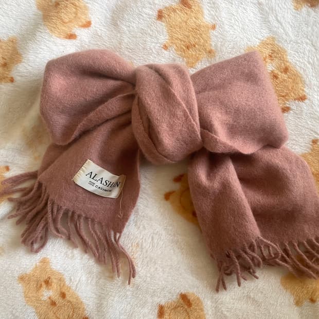 모리걸 빈티지 핑크 캐시미어 머플러💗🧣