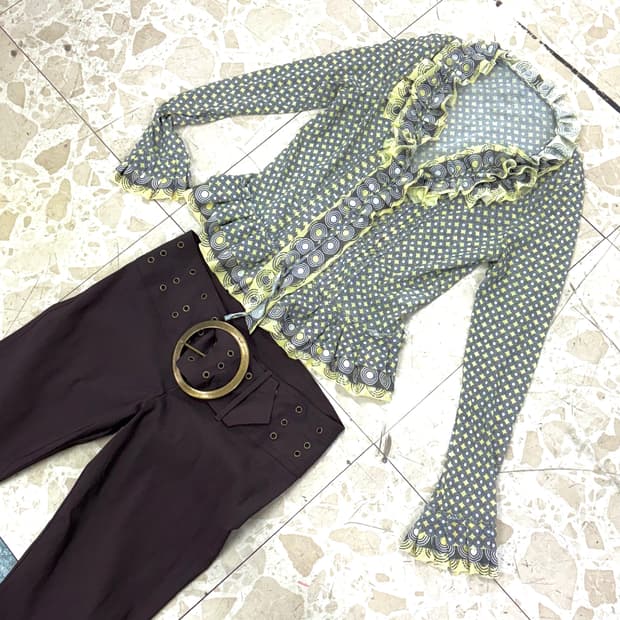 y2k 코디세트 [블라우스, 바지]