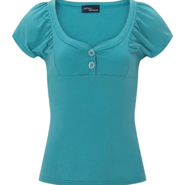 플리즈노팔로우 sia button shirring top(택포)