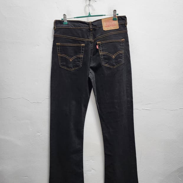 리바이스 581 블랙 데님 팬츠
