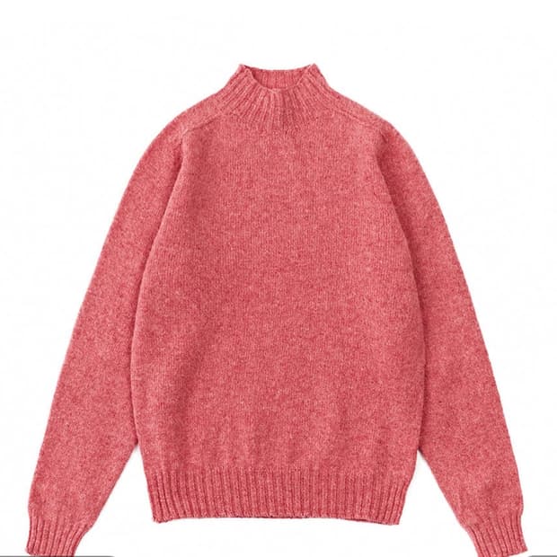 드레익스 로즈버드 브러시드 셔틀랜드 모크넥 니트 XL 새상품