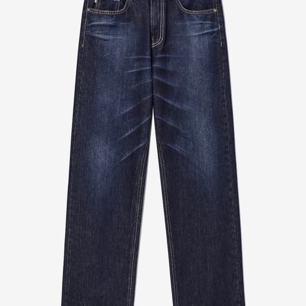 GLOWNY MID-RISE LOOSE FIT JEANS (INDIGO)
