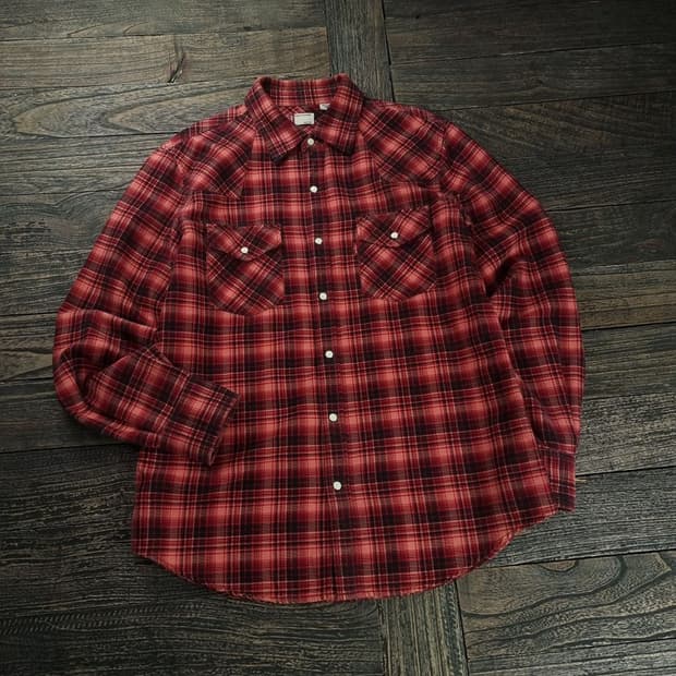 [리바이스] 빈티지 체크 웨스턴 셔츠 M18681