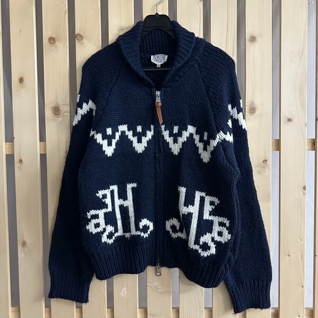 (M) 마리떼 프랑소와 저버 네이비 코위찬 니트 집업