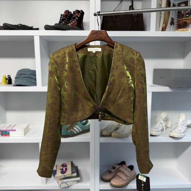 funqueth 에스닉 크롭 자켓