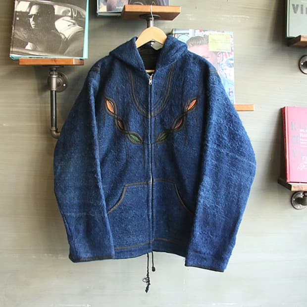 사우스아메리카 인디안 드림캐쳐 울 자켓 빈티지