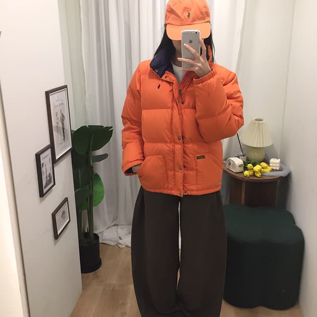 여성 폴로 후드 패딩점퍼 100