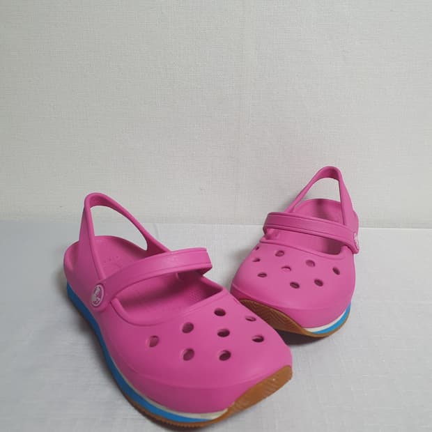 240mm 크록스 레트로 메리제인 샌들 핑크 W7
