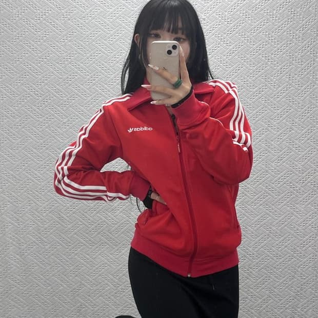 아디다스 레트로 Y2K 빈티지 90's 져지 집업 90 C09372