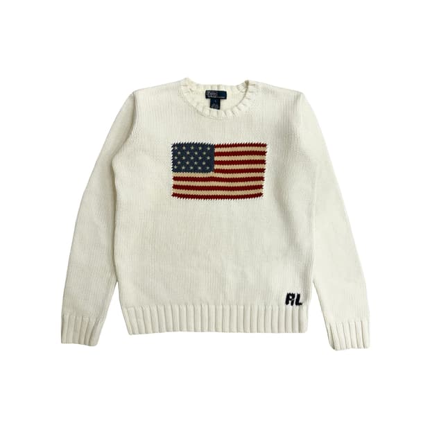 폴로 랄프로렌 성조기 아이보리 니트 / 여자 여성 우먼스 추천