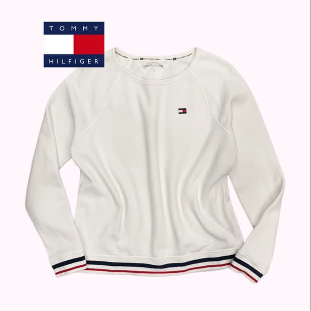 타미힐피거 플래그 마크 티