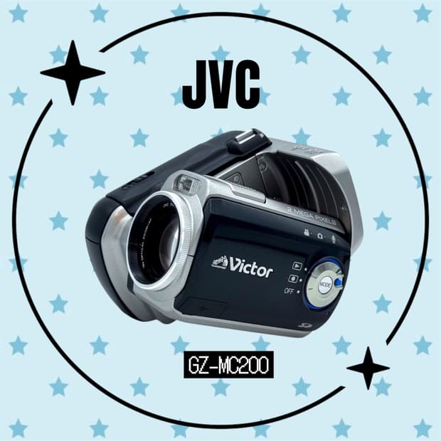 (독특한 외형)JVC GZ-MC200 빈티지캠코더