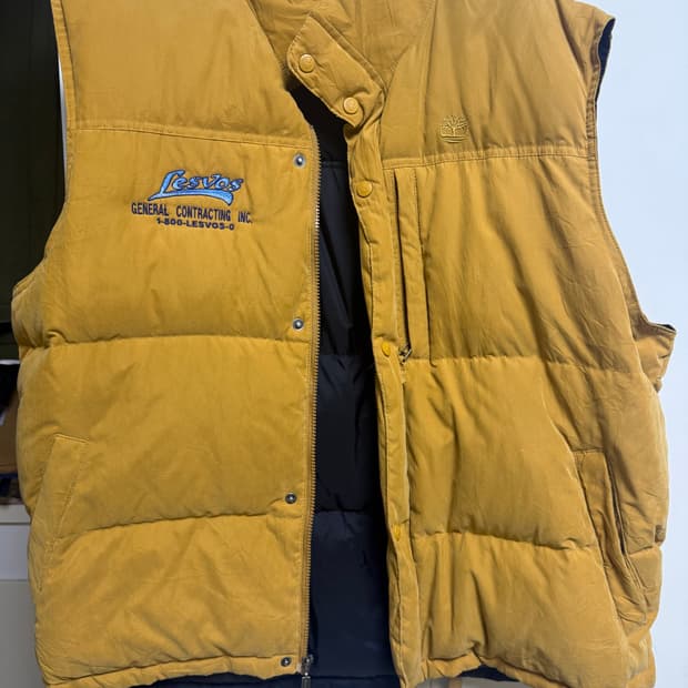 팀버랜드 패딩 조끼