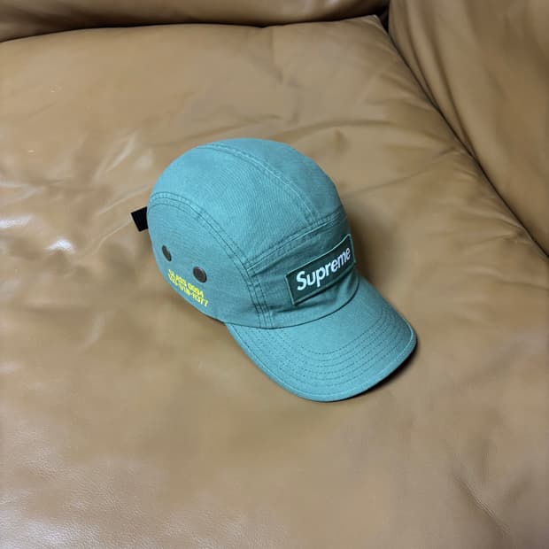 Supreme 슈프림 21ss 밀리터리 워시드 카키 캠프캡 모자