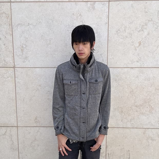 Y2K Grey Bono-Hood Jacket