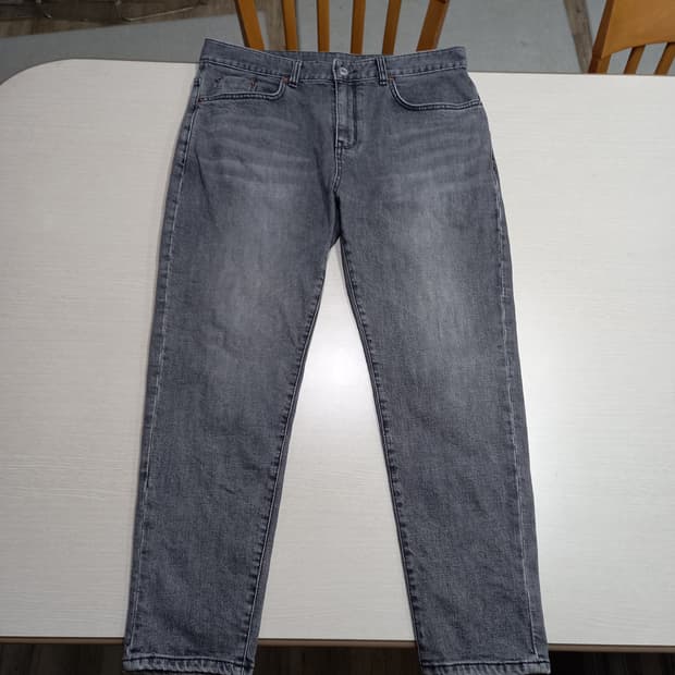 34 HALB KREIS Kor 스판 슬림일자진 다크그레이 34-538