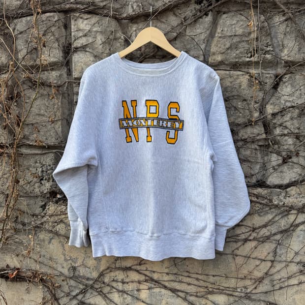 80s 챔피온 usa 빈티지 npa 자수 리버스위브 스웻 셔츠 맨투맨