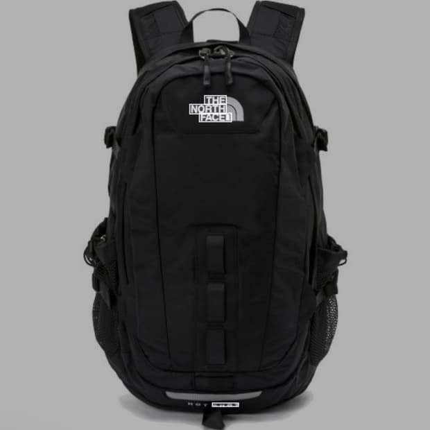 노스페이스 핫샷 블랙 백팩