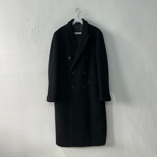 무신사스탠다드 캐시미어블렌디드 더블 체스터 코트 L
