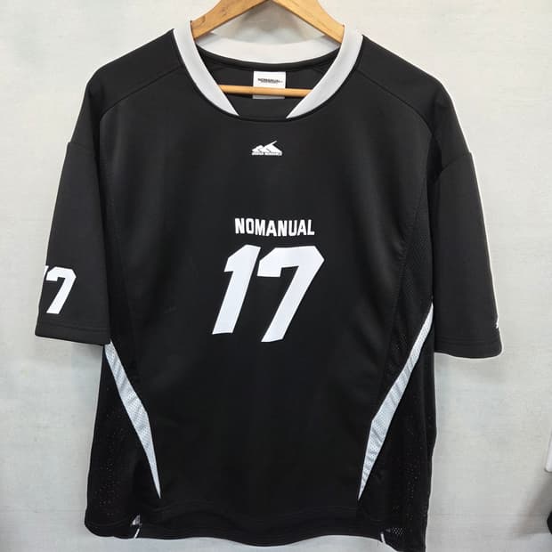 노매뉴얼 넘버 17 풋볼 져지 메쉬 반팔 xl