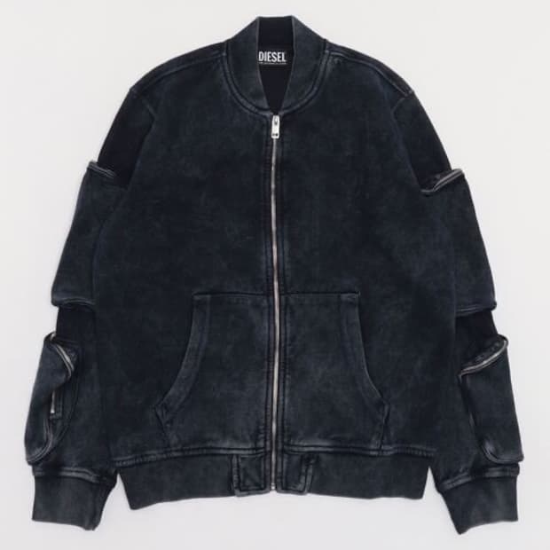 디젤 글렌 마틴스 역작 / 카고 포켓 워싱 스웨트 MA-1 자켓