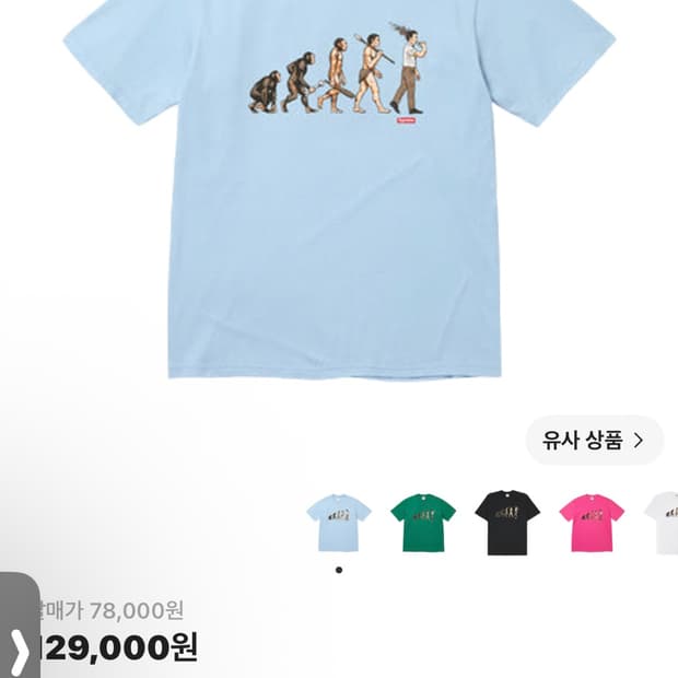 슈프림 에볼루션 반팔 티셔츠