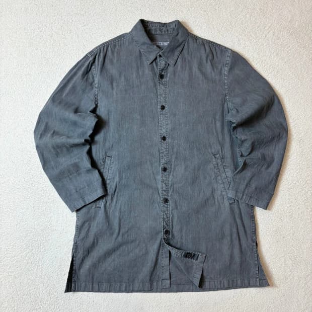 시리즈 Series 19ss 린넨 피그먼트 다잉 셔츠형 코트 PN6806