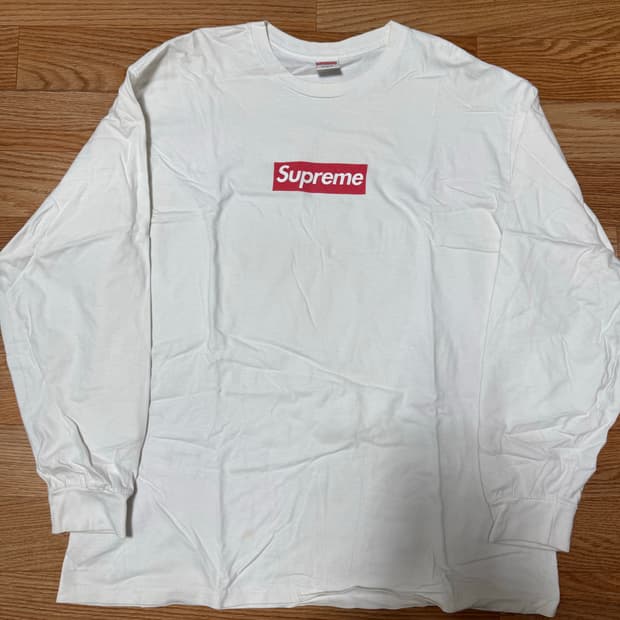 [XL] 슈프림 박스로고 롱슬리브 팝니다!