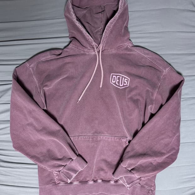 데우스 엑스 마키나 피그먼트 후드티 (L사이즈)