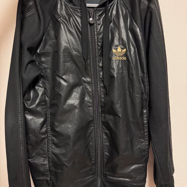 아디다스 골드 후드집업