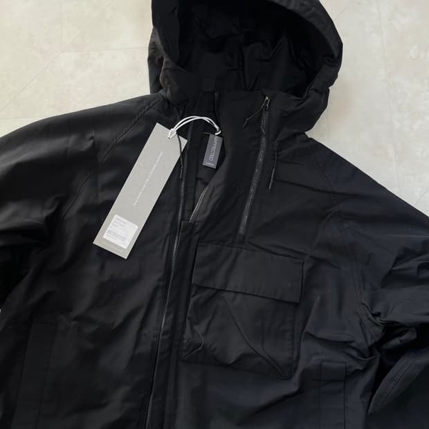 새상품(L)언어펙티드 더블 지퍼 후드 파카 블랙