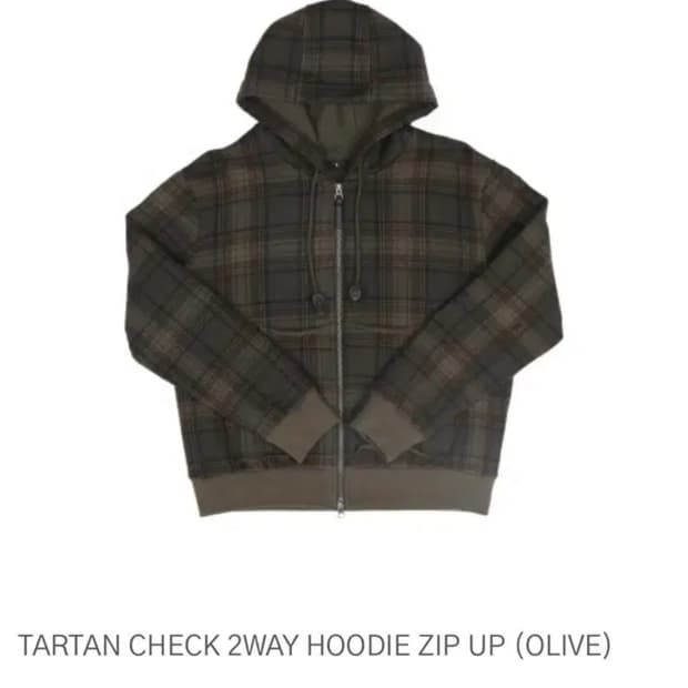 사파리스팟 타르탄 체크 후드집업 2사이즈