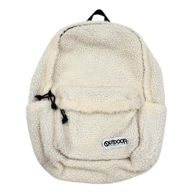 아웃도어프로덕츠 보아 플리스 뽀글이 백팩 가방 아이보리