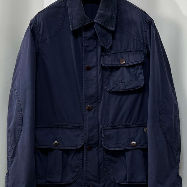 폴로 랄프로렌 퍼플네이비 hbt 모호크 코듀로이 헌팅 필드자켓