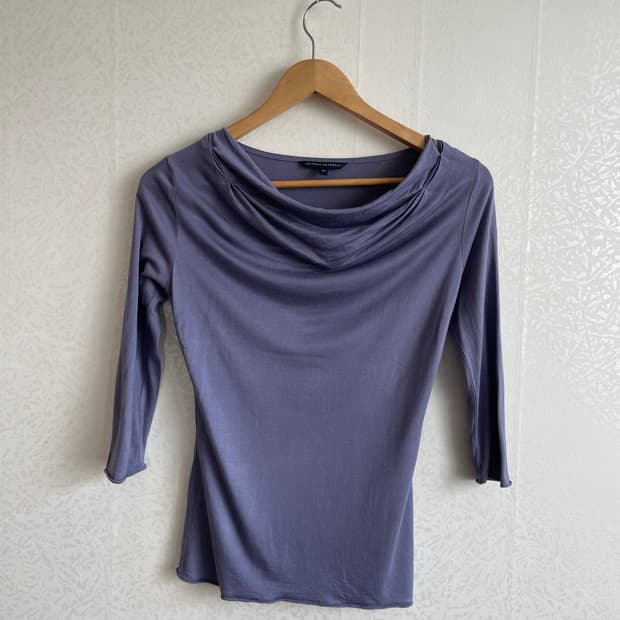 바나나 리퍼블릭 여성용 7부 보트넥 티셔츠