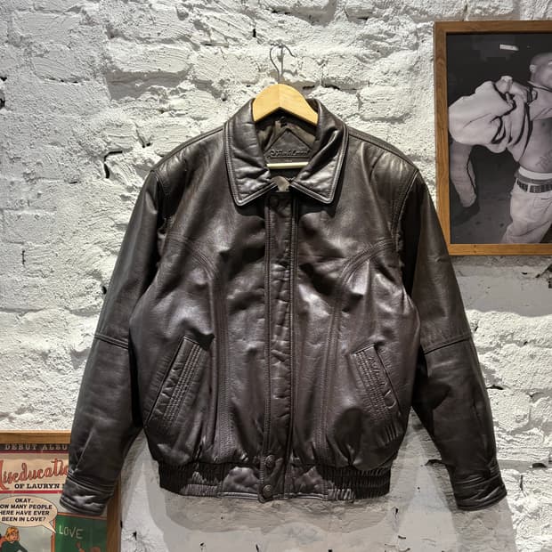 빈티지 소가죽 100% 천연 레더자켓
